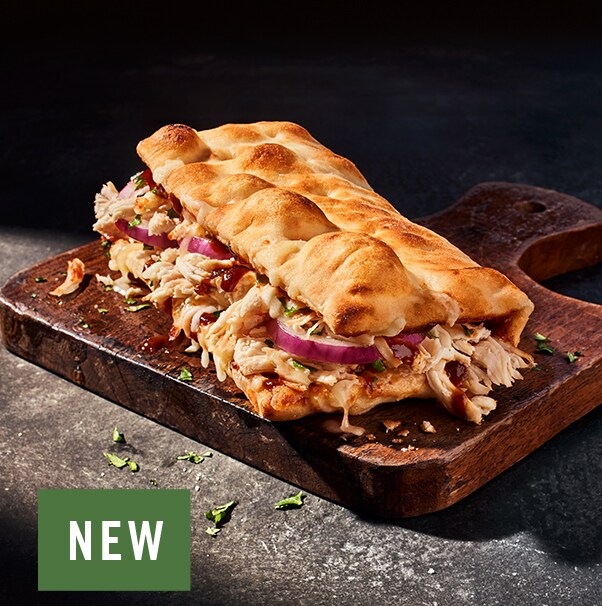 BBQ Chicken Flatbread Sandwich